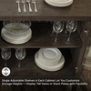 image:imageSignature Design by Ashley Burkhaus 1Piece Buffet Cabinet Dark BrownServer