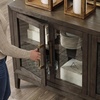 image:imageSignature Design by Ashley Burkhaus 1Piece Buffet Cabinet Dark BrownServer