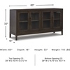 image:imageSignature Design by Ashley Burkhaus 1Piece Buffet Cabinet Dark BrownServer