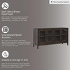 image:imageSignature Design by Ashley Burkhaus 1Piece Buffet Cabinet Dark BrownServer