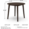 image:imageSignature Design by Ashley Dining Drop Leaf Table 42Inch Round BrownBlack