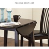 image:imageSignature Design by Ashley Dining Drop Leaf Table 42Inch Round BrownBlack