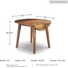 image:imageSignature Design by Ashley Dining Drop Leaf Table 42Inch Round BrownBrown
