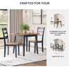 image:imageSignature Design by Ashley Dining Drop Leaf Table 42Inch Round BrownLight Brown  Blue