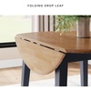 image:imageSignature Design by Ashley Dining Drop Leaf Table 42Inch Round BrownLight Brown  Blue