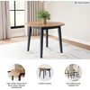 image:imageSignature Design by Ashley Dining Drop Leaf Table 42Inch Round BrownLight Brown  Blue