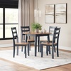 image:imageSignature Design by Ashley Dining Drop Leaf Table 42Inch Round BrownLight Brown  Blue
