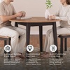 image:imageSignature Design by Ashley Dining Drop Leaf Table 42Inch Round BrownLight Brown  Dark Brown