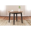 image:imageSignature Design by Ashley Dining Drop Leaf Table 42Inch Round BrownLight Brown  Dark Brown