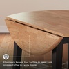 image:imageSignature Design by Ashley Dining Drop Leaf Table 42Inch Round BrownLight Brown  Dark Brown