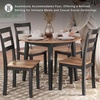 image:imageSignature Design by Ashley Dining Drop Leaf Table 42Inch Round BrownLight Brown  Dark Brown