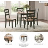 image:imageSignature Design by Ashley Dining Drop Leaf Table 42Inch Round BrownLight Brown  Green