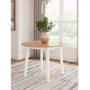 image:imageSignature Design by Ashley Dining Drop Leaf Table 42Inch Round BrownLight Brown  White