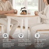 image:imageSignature Design by Ashley Dining Drop Leaf Table 42Inch Round BrownLight Brown  White