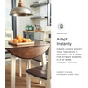image:imageSignature Design by Ashley Dining Drop Leaf Table 42Inch Round BrownTwotone White