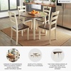image:imageSignature Design by Ashley Dining Drop Leaf Table 42Inch Round BrownTwotone White