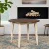 image:imageSignature Design by Ashley Dining Drop Leaf Table 42Inch Round BrownTwotone White