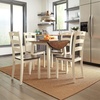 image:imageSignature Design by Ashley Dining Drop Leaf Table 42Inch Round BrownTwotone White