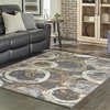 image:imageSignature Design by Ashley Faelyn Contemporary Circle High Pile 710 x 910 Area Rug Gray Brown amp Beige5W x 73D