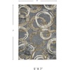 image:imageSignature Design by Ashley Faelyn Contemporary Circle High Pile 710 x 910 Area Rug Gray Brown amp Beige5W x 73D