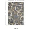 image:imageSignature Design by Ashley Faelyn Contemporary Circle High Pile 710 x 910 Area Rug Gray Brown amp Beige710 x 99 Rectangular