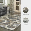 image:imageSignature Design by Ashley Faelyn Contemporary Circle High Pile 710 x 910 Area Rug Gray Brown amp Beige710 x 99 Rectangular