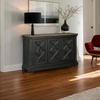 image:imageSignature Design by Ashley Farmhouse Sideboard Buffet Cabinet BlackGray