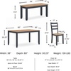 image:imageSignature Design by Ashley Gesthaven 6Piece Dining Table Set BlueBlue