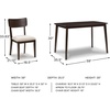 image:imageSignature Design by Ashley Gesthaven 6Piece Dining Table Set BlueDark Brown  Gray