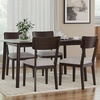 image:imageSignature Design by Ashley Gesthaven 6Piece Dining Table Set BlueDark Brown  Gray