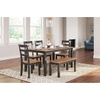 image:imageSignature Design by Ashley Gesthaven 6Piece Dining Table Set with BenchBrown