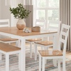 image:imageSignature Design by Ashley Gesthaven 6Piece Dining Table Set with BenchWhite