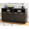 image:imageSignature Design by Ashley Hyndell 6013 Contemporary Dining Room Buffet Cabinet or Server Dark Brown