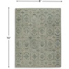 image:imageSignature Design by Ashley Jossland Casual Indoor Geometric Handmade 5 x 7 Rug Green amp Beige79 x 101 Rectangular