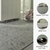 image:imageSignature Design by Ashley Jossland Casual Indoor Geometric Handmade 5 x 7 Rug Green amp Beige79 x 101 Rectangular