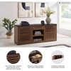 image:imageSignature Design by Ashley Kallari Casual Credenza with AntiTipping and Adjustable Shelf Dark Brown amp Black
