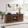 image:imageSignature Design by Ashley Kallari Casual Credenza with AntiTipping and Adjustable Shelf Dark Brown amp Black