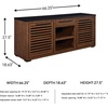 image:imageSignature Design by Ashley Kallari Casual Credenza with AntiTipping and Adjustable Shelf Dark Brown amp Black
