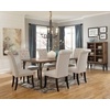 image:imageSignature Design by Ashley Pharwynn Faux Leather Upholstered Dining Chairs Set of 4 Cushioned Seat Sturdy Metal Frame Contemporary Kitchen Seating Toast BrownLinen