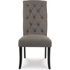image:imageSignature Design by Ashley Pharwynn Faux Leather Upholstered Dining Chairs Set of 4 Cushioned Seat Sturdy Metal Frame Contemporary Kitchen Seating Toast BrownGraphite