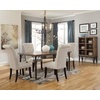 image:imageSignature Design by Ashley Pharwynn Faux Leather Upholstered Dining Chairs Set of 4 Cushioned Seat Sturdy Metal Frame Contemporary Kitchen Seating Toast BrownLinen