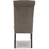 image:imageSignature Design by Ashley Pharwynn Faux Leather Upholstered Dining Chairs Set of 4 Cushioned Seat Sturdy Metal Frame Contemporary Kitchen Seating Toast BrownGraphite