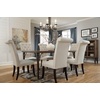 image:imageSignature Design by Ashley Pharwynn Faux Leather Upholstered Dining Chairs Set of 4 Cushioned Seat Sturdy Metal Frame Contemporary Kitchen Seating Toast BrownLinen