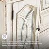 image:imageSignature Design by Ashley Realyn Dining Server 59 in W Chipped WhiteAntiqued White  Medium Brown