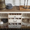 image:imageSignature Design by Ashley Realyn Dining Server 59 in W Chipped WhiteAntiqued White  Medium Brown