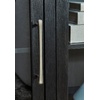 image:imageSignature Design by Ashley Rowanbeck Modern Glass Dining Server with 2 Adjustable Shelves and Tapered Legs Black amp Gray
