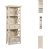 image:imageSignature Design by Ashley Tyler Creek Storage Display Cabinet BlackGrayWhitewash