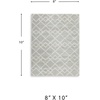 image:imageSignature Design by Ashley Unawick Contemporary 8 x 10 Area Rug Light Gray amp Ivory