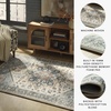 image:imageSignature Design by Ashley Wallney Floral Faux Fur Memory Foam Rug 5x75 x 611 Rectangular