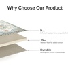 image:imageSignature Design by Ashley Wallney Floral Faux Fur Memory Foam Rug 5x75 x 611 Rectangular